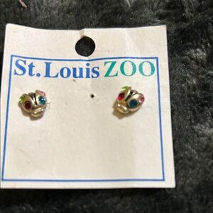 St. Louis Zoo Multicolored Ladybug Stud Earrings